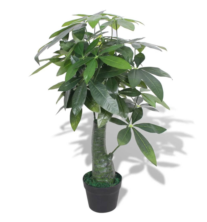 Arbre de la fortune artificiel avec pot 85 cm Vert | Mobilier & Déco