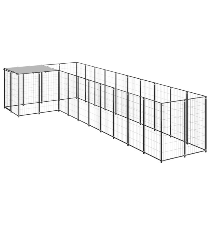 Chenil Noir 7,26 m² Acier | Mobilier & Déco