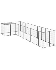 Chenil Noir 7,26 m² Acier | Mobilier & Déco