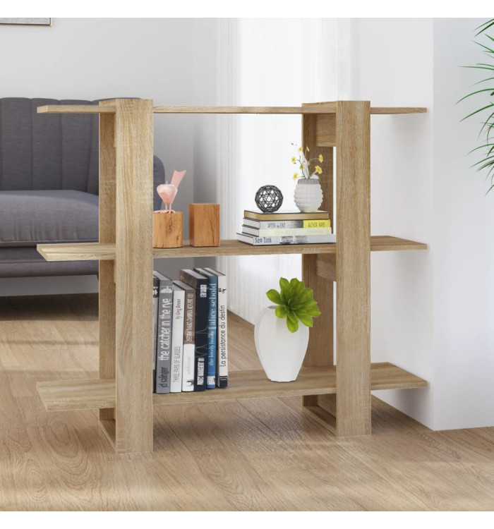 Bibliothèque/Séparateur de pièce Chêne Sonoma 100x30x87 cm | Mobilier & Déco