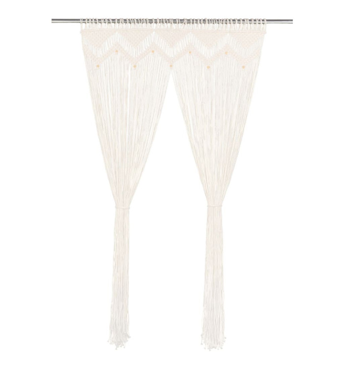 Rideau en macramé 140x240 cm Coton | Mobilier & Déco
