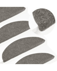 Tapis d'escalier auto-adhésifs 10 pcs gris 56x17x3 cm | Mobilier & Déco