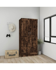 Garde-robe Chêne fumé 82,5x51,5x180 cm Bois d'ingénierie | Mobilier & Déco