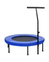 Trampoline de fitness avec poignée et coussin de sécurité 102cm | Mobilier & Déco