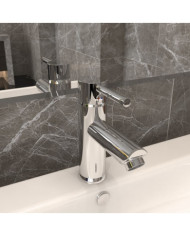 Robinet de lavabo de salle de bain Finition chromée 130x176 mm | Mobilier & Déco