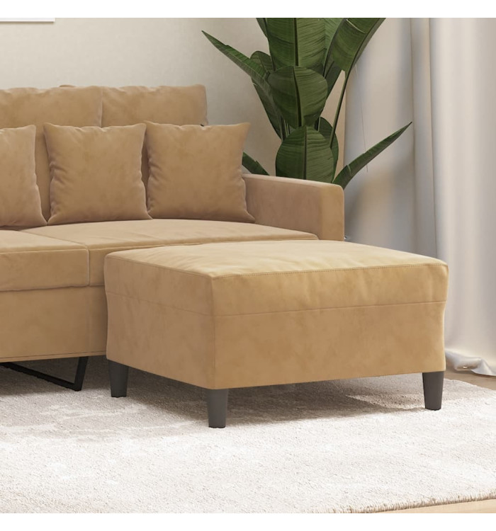 Repose-pied Marron 70x55x41 cm Velours | Mobilier & Déco