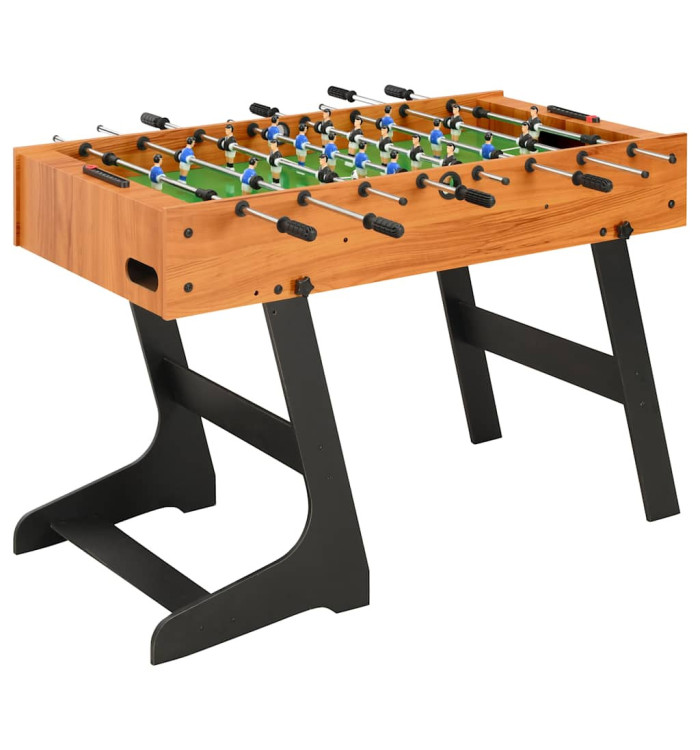 Table de football pliante 121 x 61 x 80 cm Marron clair | Mobilier & Déco