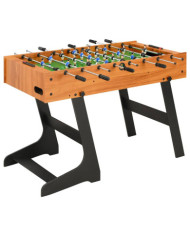 Table de football pliante 121 x 61 x 80 cm Marron clair | Mobilier & Déco