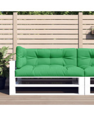 Coussins de palette lot de 3 vert tissu | Mobilier & Déco