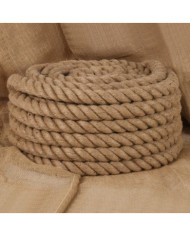Corde de jute 5 m de long 40 mm d'épaisseur | Mobilier & Déco