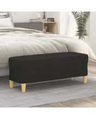 Banc Noir 100x35x41 cm Tissu | Mobilier & Déco