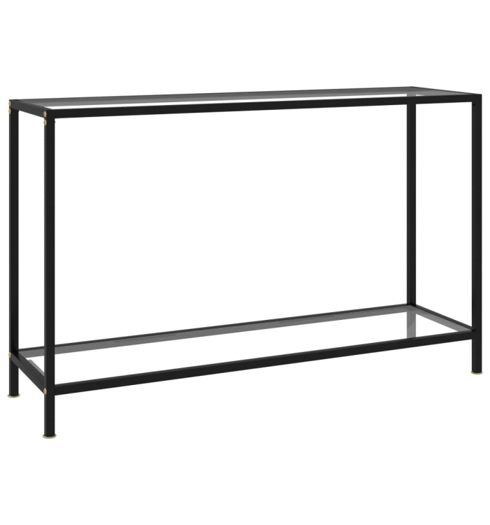 Table console Transparent 120x35x75 cm Verre trempé | Mobilier & Déco