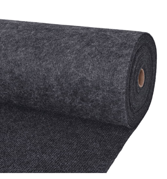 Tapis strié pour exposition 1,2x20 m Anthracite | Mobilier & Déco