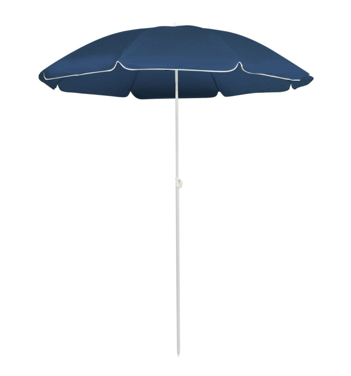 Parasol de jardin avec mât en acier bleu 180 cm | Mobilier & Déco