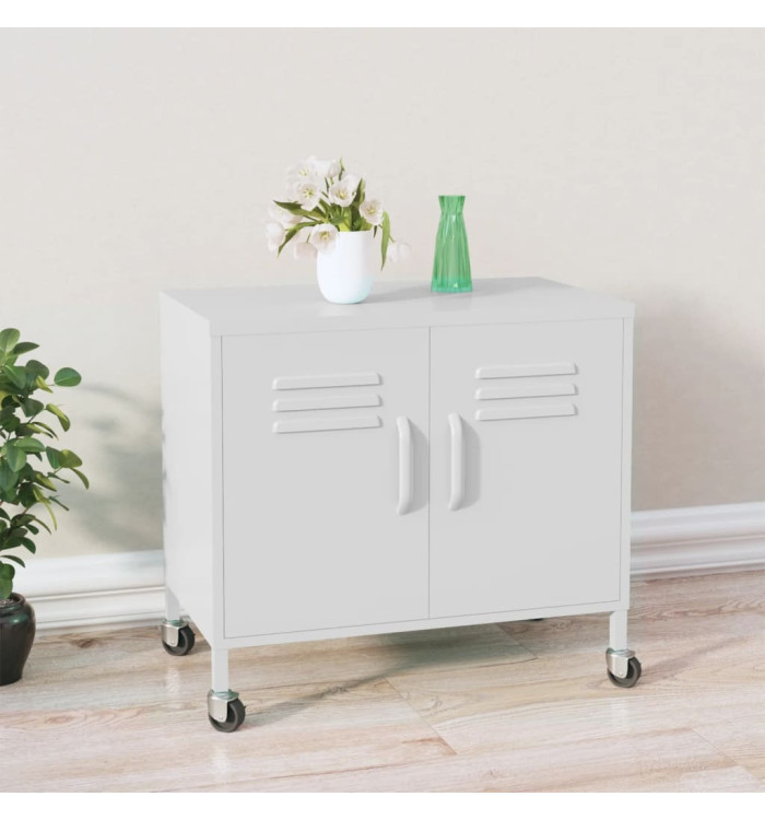 Armoire de rangement Blanc 60x35x56 cm Acier | Mobilier & Déco