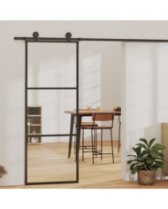 Porte coulissante et quincaillerie Verre ESG/Aluminium 76x205cm | Mobilier & Déco