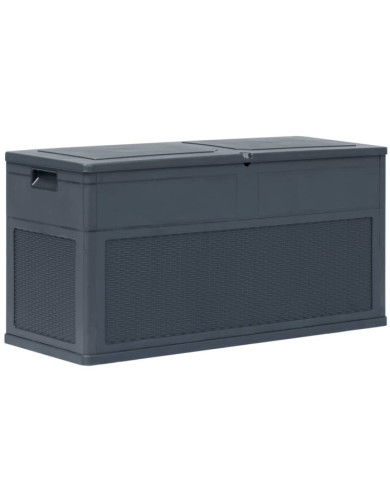 Boîte de rangement de jardin 320 L Anthracite | Mobilier & Déco