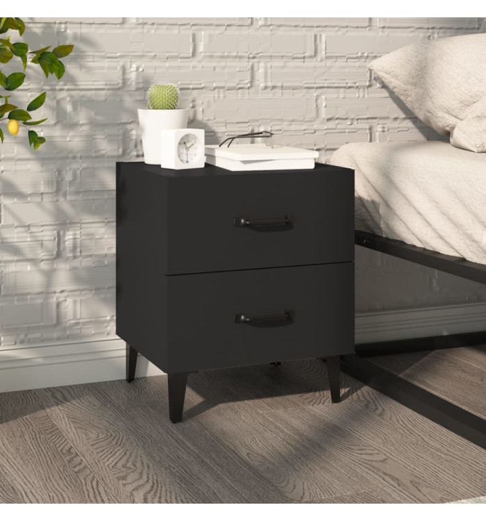 Table de chevet Noir 40x35x47,5 cm | Mobilier & Déco