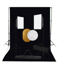 Kit de studio photo boîtes à lumière toile de fond réflecteur | Mobilier & Déco