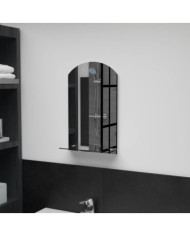Miroir mural avec étagère 30x50 cm Verre trempé | Mobilier & Déco