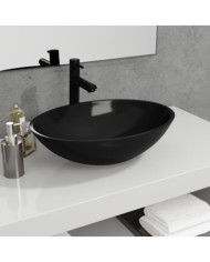 Lavabo Verre 50x37x14 cm Noir | Mobilier & Déco