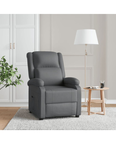Fauteuil inclinable Gris Similicuir | Mobilier & Déco