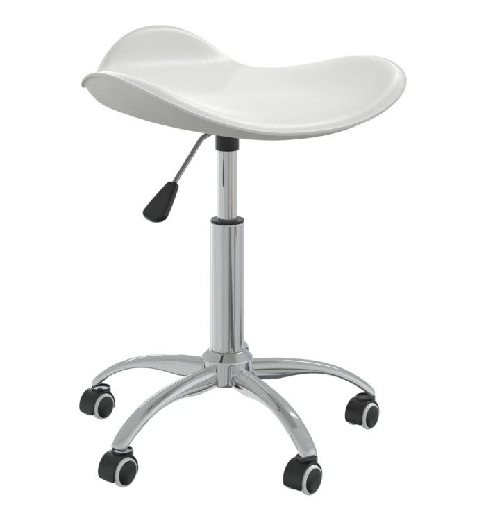 Chaise pivotante de salle à manger Blanc Similicuir | Mobilier & Déco