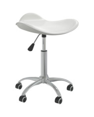 Chaise pivotante de salle à manger Blanc Similicuir | Mobilier & Déco