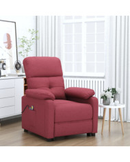 Fauteuil électrique de massage Bordeaux Tissu | Mobilier & Déco