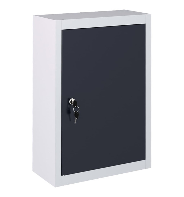 Armoire à outils murale Style Industriel Métal Gris et noir | Mobilier & Déco