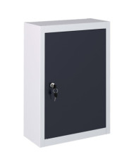 Armoire à outils murale Style Industriel Métal Gris et noir | Mobilier & Déco