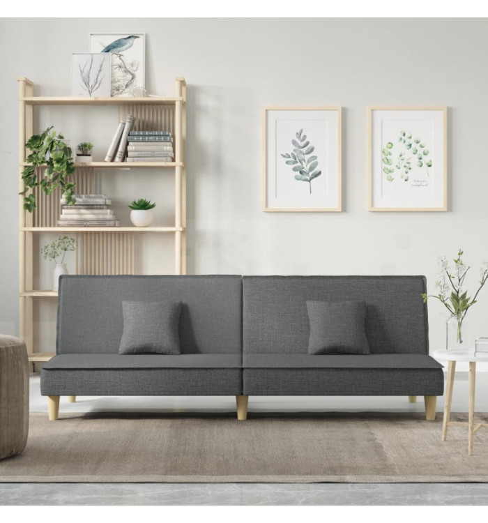 Canapé-lit gris foncé tissu | Mobilier & Déco