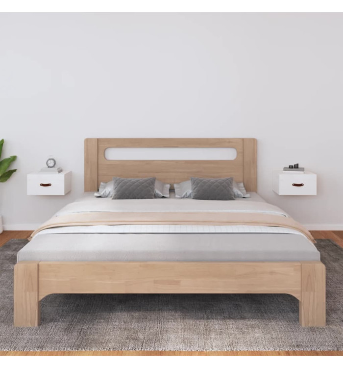 Tables de chevet murales 2 pcs Blanc 40x29,5x22 cm | Mobilier & Déco