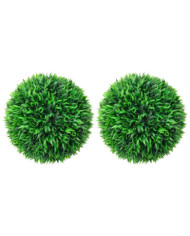 Boules de buis artificielles 2 pcs 38 cm | Mobilier & Déco