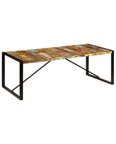 Table à dîner 220x100x75 cm Bois de récupération solide | Mobilier & Déco