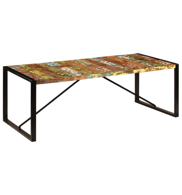 Table à dîner 220x100x75 cm Bois de récupération solide | Mobilier & Déco
