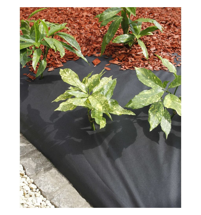 Nature Bâche de sol contrôle des mauvaises herbes 120 g/m² 1x10m noir | Mobilier & Déco