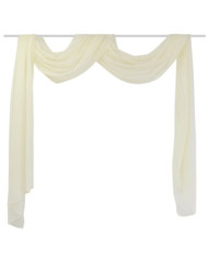 Voilage drapé crème 140 x 600 cm | Mobilier & Déco