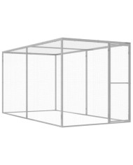 Cage pour chat 3x1,5x1,5 m Acier galvanisé | Mobilier & Déco