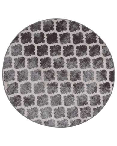 Tapis lavable antidérapant φ120 cm multicolore | Mobilier & Déco