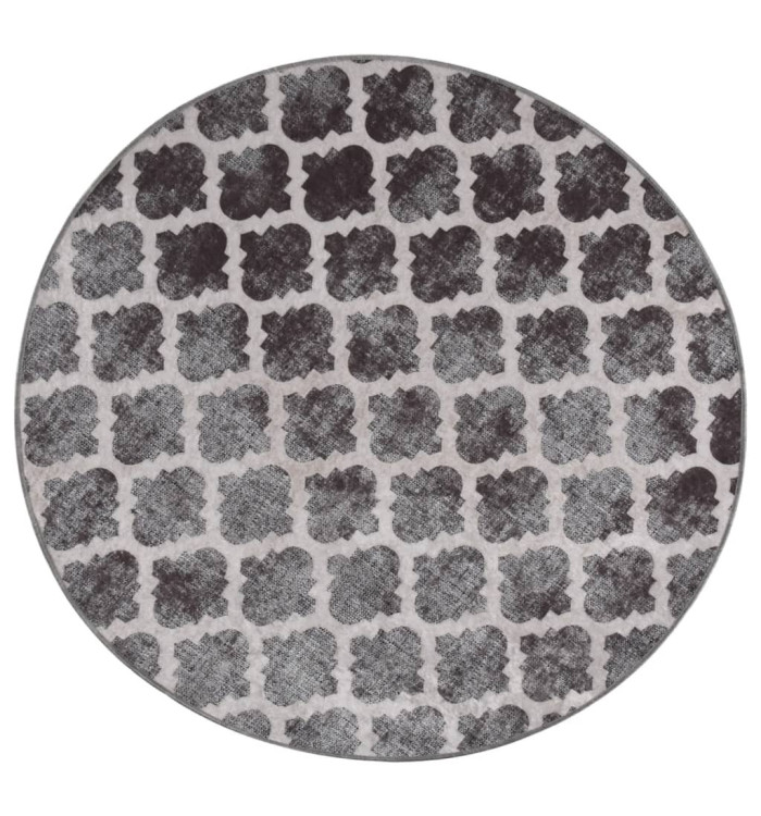 Tapis lavable antidérapant φ120 cm multicolore | Mobilier & Déco