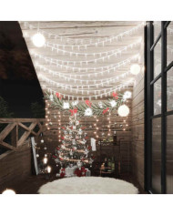 Guirlande lumineuse Globe 20 m 200 LED Blanc froid 8 fonctions | Mobilier & Déco
