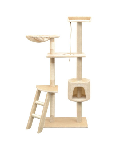Arbre à chat avec griffoirs en sisal 150 cm Beige | Mobilier & Déco