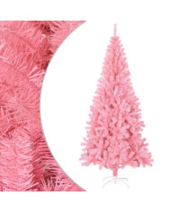 Sapin de Noël artificiel avec support rose 180 cm PVC | Mobilier & Déco