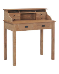 Bureau 90x50x100 cm bois de teck solide | Mobilier & Déco