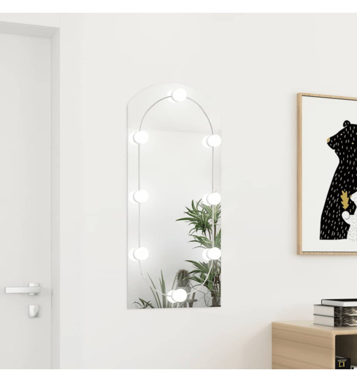 Miroir avec éclairage LED 90x45 cm Verre Arche | Mobilier & Déco