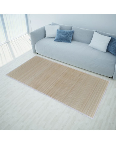 Tapis rectangulaires Bambou naturel 4 pcs 120x180 cm | Mobilier & Déco