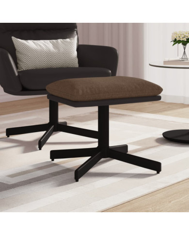 Repose-pied Marron 60x60x36 cm Tissu et similicuir | Mobilier & Déco