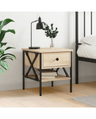 Table de chevet chêne sonoma 40x42x45 cm bois d'ingénierie | Mobilier & Déco