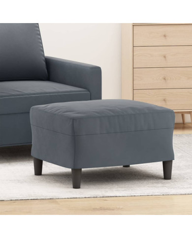 Repose-pied Gris foncé 60x50x41 cm Velours | Mobilier & Déco
